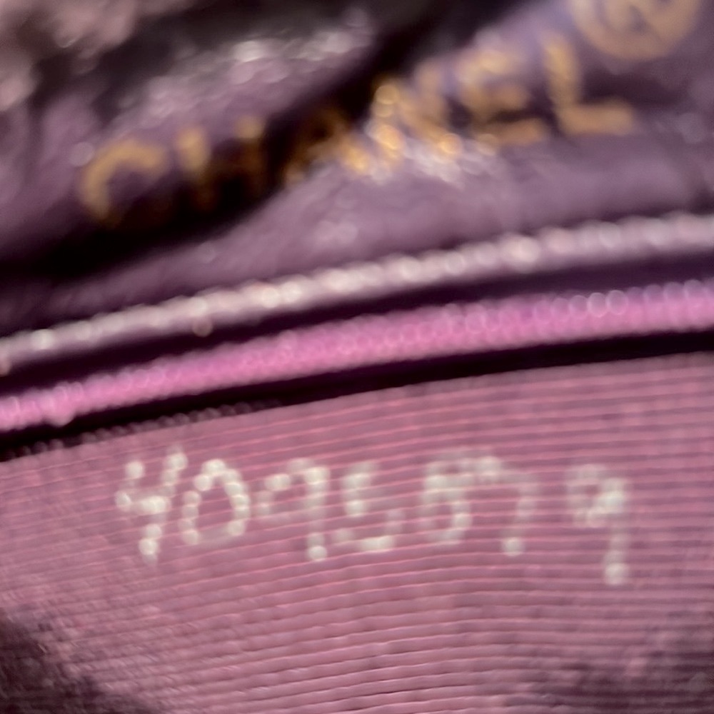 CHANEL Purple Shearling Mini Logo Handbag (Authentic Pre-Owned) - Picture 12 of 14